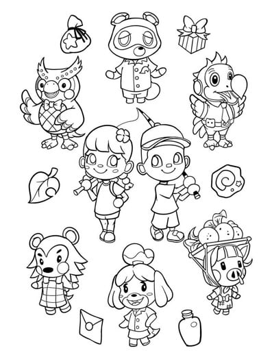 Dibujos de Animal Crossing