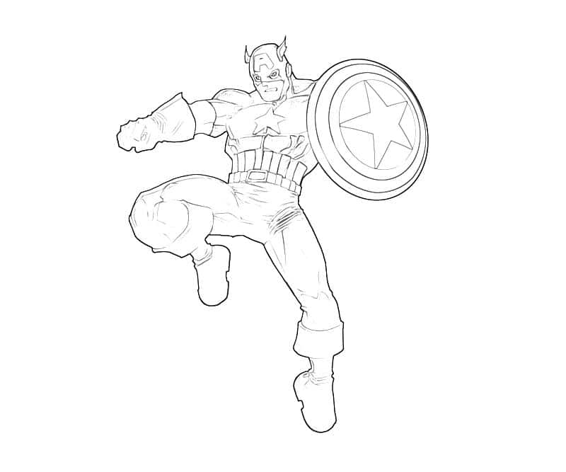 Dibujo de Capitán América