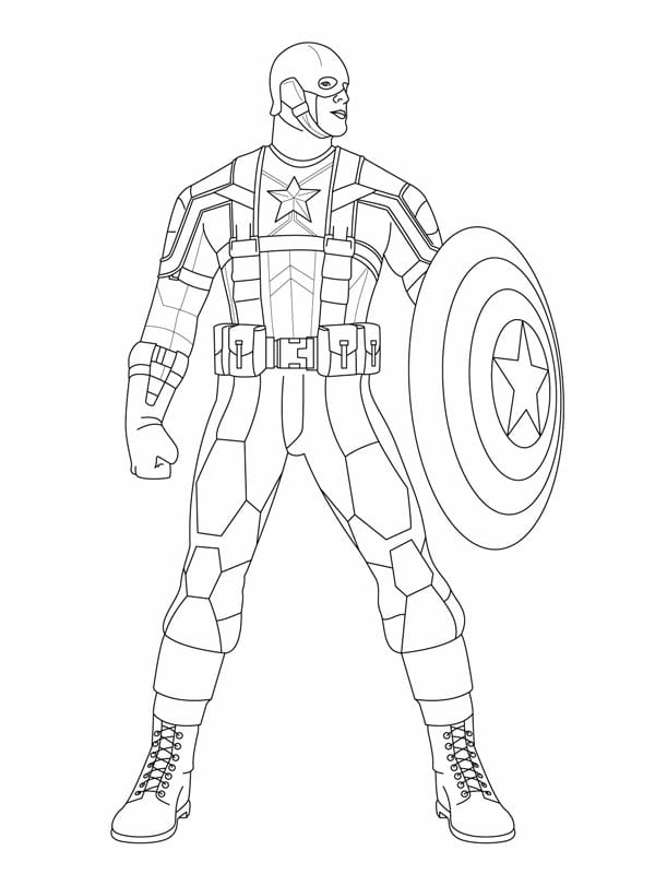 Dibujo de Capitán América