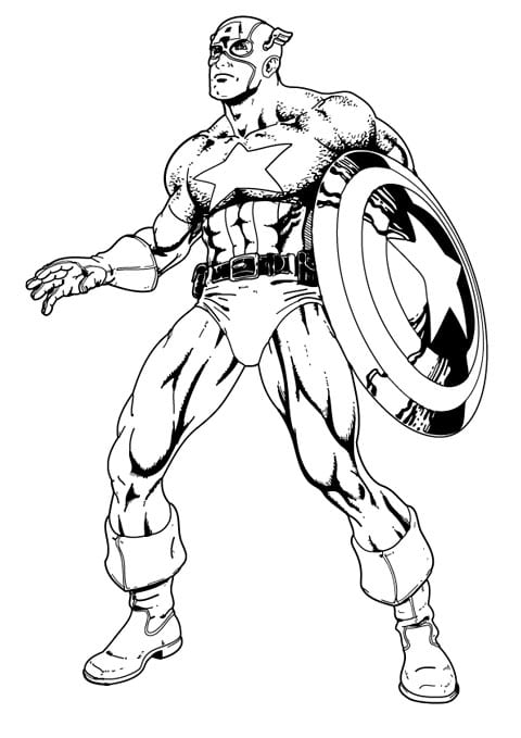 Dibujo de Capitán América