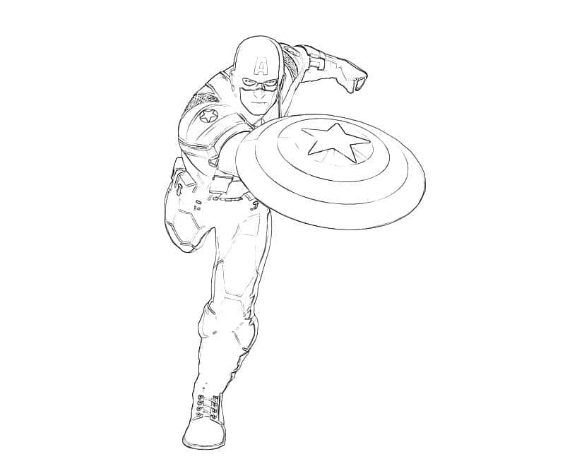 Dibujo de Capitán América