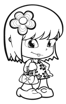 Dibujo de Pinypon para colorear, ideal para niños que disfrutan de actividades creativas y educativa.