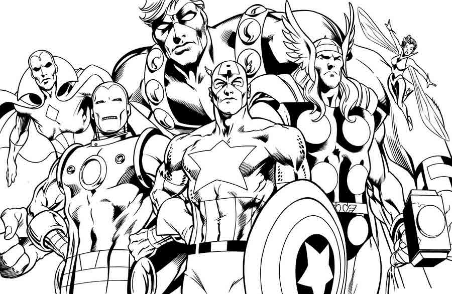 Dibujos de Los Vengadores