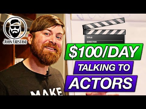 Make $100 A Day Talking To Actors (400,000+ Potential Customers)