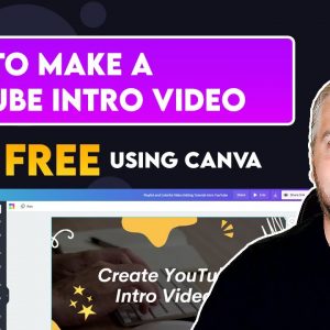 How To Make a YouTube Intro Video Free With Canva | YouTube Intro Video Tutorial