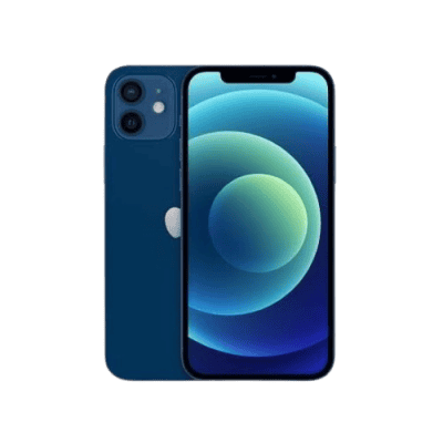 IPhone 12 blue with dual camera system, sleek modern design, high-resolution display, and advanced smartphone features for cutting-edge technology and user experience.