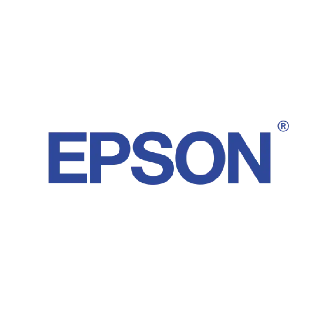 Epson logo on a white background, representing the brand known for innovative printing and imaging solutions. High-quality Epson printers are popular in South Africa for home and office use.