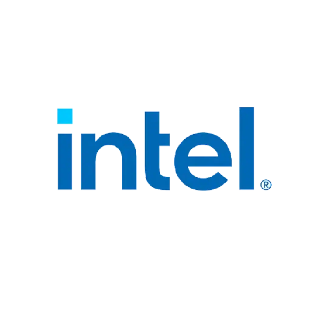 High-quality image of the Intel logo representing innovation and technology solutions for South Africa's businesses.