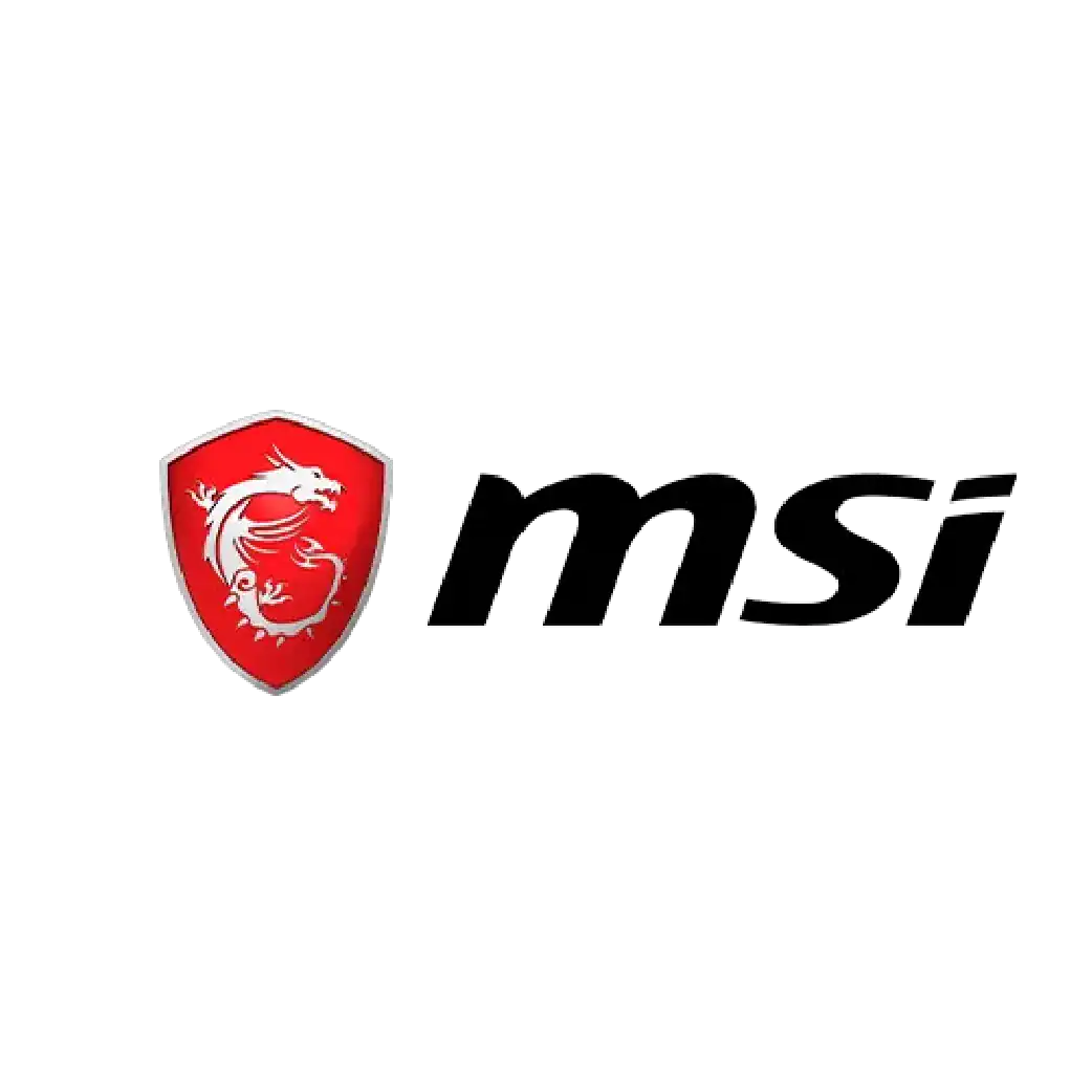 MSI gaming logo with dragon emblem, tech branding, latest gaming technology, high-performance hardware, innovative gaming solutions in South Africa.
