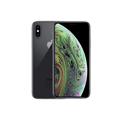 IPhone X smartphone with vibrant abstract wallpaper, showcasing high-end mobile device technology.