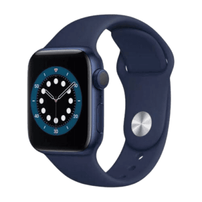 Smartwatch with fitness tracking and modern design, showcased on a soft silicone strap for health monitoring and connectivity.