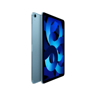 A sleek, modern tablet in blue with a vibrant display showcasing abstract blue designs, perfect for digital innovation and affordability in South Africa.