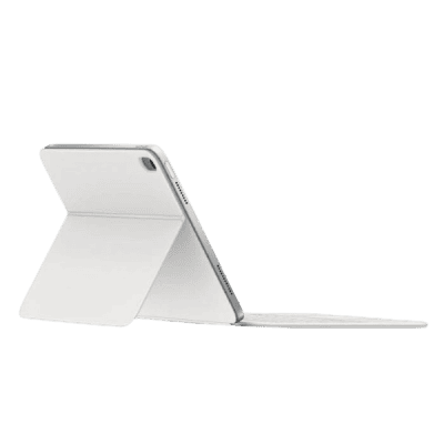 High-quality white tablet with keyboard and stand showcasing innovative and affordable tech solutions from InfoplayNet in South Africa.