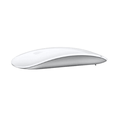 Wireless computer mouse with sleek white design, ideal for office and gaming use, offering smooth navigation and ergonomic comfort.