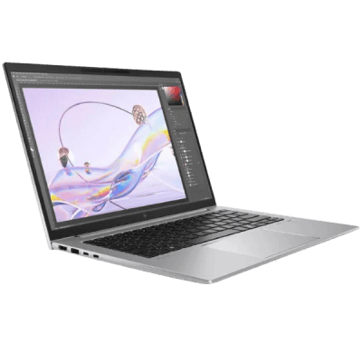 High-quality silver laptop displaying digital artwork, showcasing innovative technology and affordable computing solutions from InfoplayNet in South Africa.