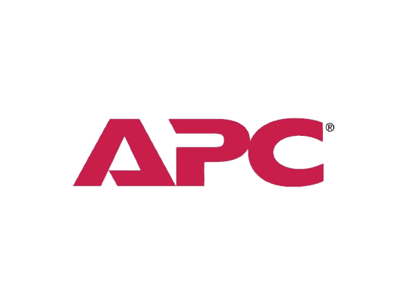 APC logo on a maroon background, representing reliable power solutions.