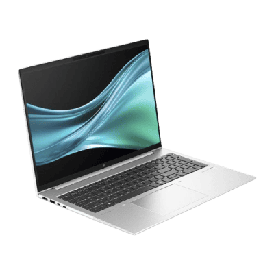 Laptop with a sleek silver design, open to reveal a high-resolution screen and black keyboard, showcasing modern technology for entertainment and productivity.