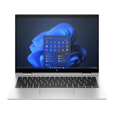Laptop computer displaying the Windows 11 interface with a sleek modern design and high-resolution screen for optimal productivity.