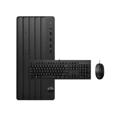 High-performance desktop computer with keyboard and mouse, ideal for gaming, office work, and tech solutions, emphasizing innovation and affordability in South Africa.