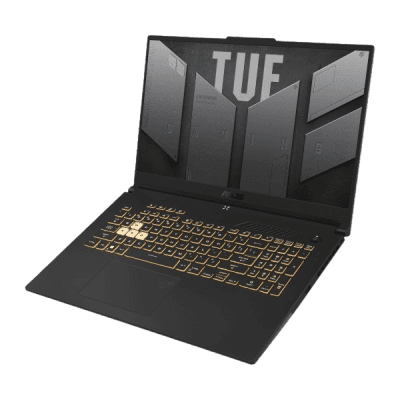 Gaming laptop with backlit keyboard showcasing modern tech design for gaming and productivity. Perfect for gamers, professionals, and tech enthusiasts seeking high-performance devices.