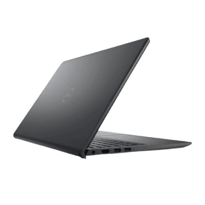 Sleek grey laptop open at an angle, showcasing modern technology and design.