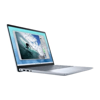 High-quality laptop showcasing digital art with vibrant colours, emphasizing innovation and affordability in technology solutions from InfoplayNet.