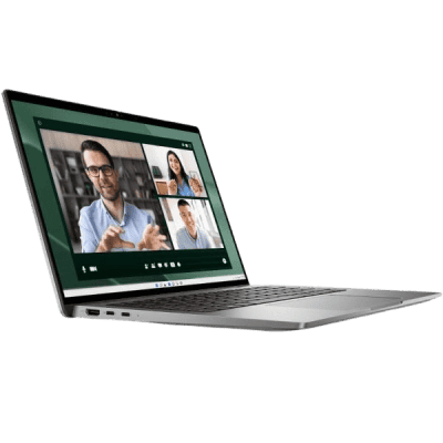 Video conferencing laptop with virtual meeting in progress, remote work technology, online collaboration, business communication, InfoplayNet branding, innovative IT solutions, affordable internet services in South Africa.