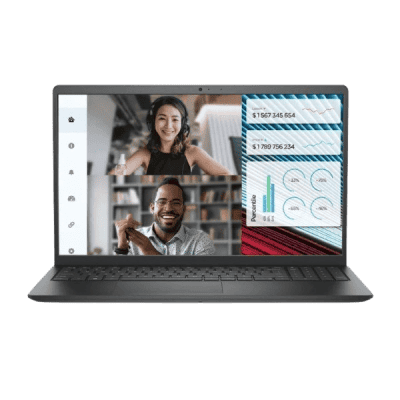 Remote video conferencing with diverse professionals discussing data analytics and financial graphs on a laptop screen, representing innovative digital communication solutions in South Africa, focusing on connectivity and technology.