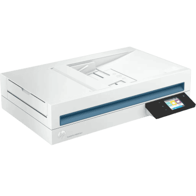 High-speed document scanner with touchscreen interface, ideal for offices and businesses seeking innovative and affordable scanning solutions, featuring advanced OCR technology.
