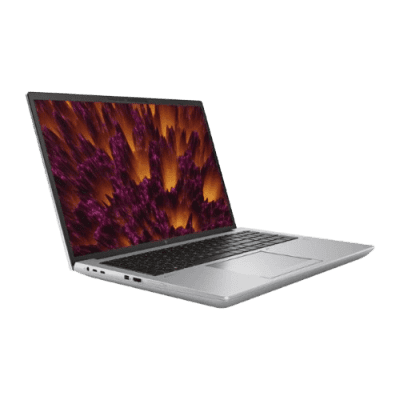 Laptop with vibrant abstract screen showcasing innovative technology and affordability in digital solutions.