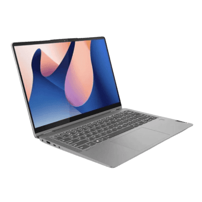 Modern silver laptop with a vibrant abstract display showcasing innovation in technology for affordable connectivity in South Africa.