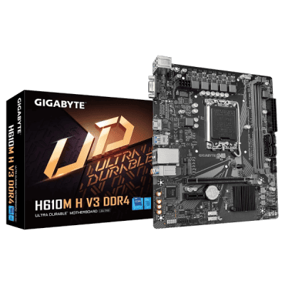 High-performance GIGABYTE H610M H V3 DDR4 motherboard ideal for gaming and professional use in South Africa.