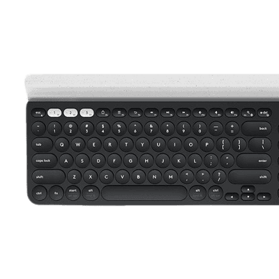 Wireless Logitech keyboard for seamless typing and productivity.