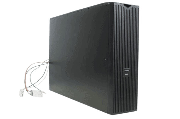High-performance black server tower with cables, ideal for affordable IT solutions in South Africa.