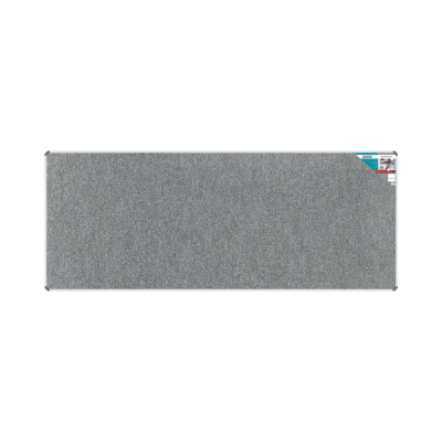 Grey fabric conference table with modern minimalist design, durable material for professional office environments, stylish and functional furniture for business meetings and corporate settings.