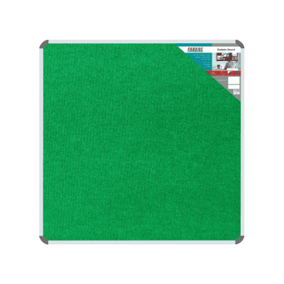 Green bulletin board for office or school announcements, ideal for displaying important notices, updates, and information in a professional environment. Durable and easy to install.