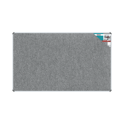 Modern grey bulletin board suitable for office and classroom communication in South Africa.