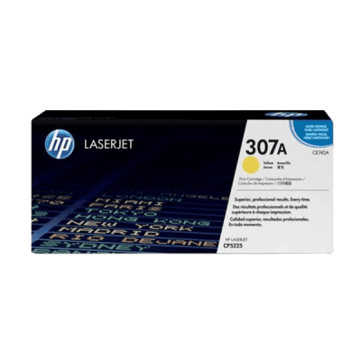 HP LaserJet 307A yellow toner cartridge for high-quality professional printing and vibrant colour output. Suitable for compatible HP printers, ensuring optimal performance and cost-effective printing solutions.
