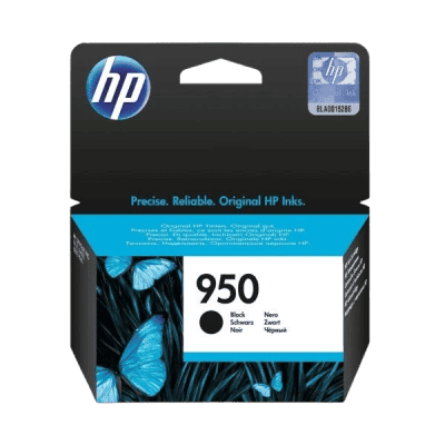 HP 950 black ink cartridge, reliable compatible ink for HP printers, high-quality original ink for vibrant printing. Suitable for home and business use, offering affordability and consistent performance.