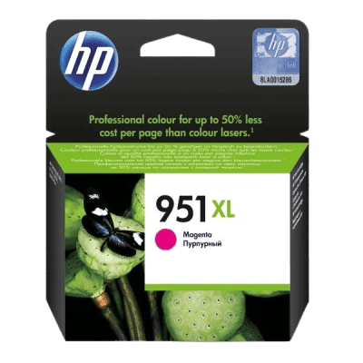 Cyan ink cartridge for HP printers with green and black packaging, suitable for high-quality printing and cost-effective colour laser printing in South Africa.