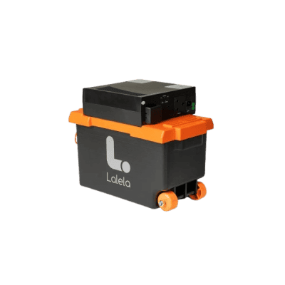 Lalela mobile charging station with portable power device, innovative and affordable solution for efficient mobile device charging. Perfect for events and outdoor environments in South Africa.