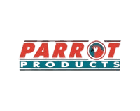 Parrot products logo, vibrant red and blue Parrot Products branding for innovative and affordable technology solutions in South Africa.