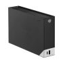 Seagate external hard drive for data storage and backup, black color, high capacity, durable design, ideal for home and business use.