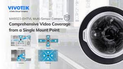 High-quality multi-sensor security camera by Vivotek for comprehensive surveillance with single mount setup, ideal for businesses and homes seeking reliable video coverage.
