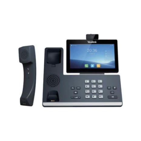 High-quality VoIP desk phone with touchscreen display and advanced communication features for enhanced business connectivity. Ideal for modern office environments seeking reliable internet-based telephony.