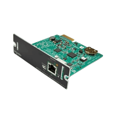 3. Small computer network interface card with Ethernet port, showcasing innovative hardware technology by InfoplayNet for affordable connectivity solutions.
