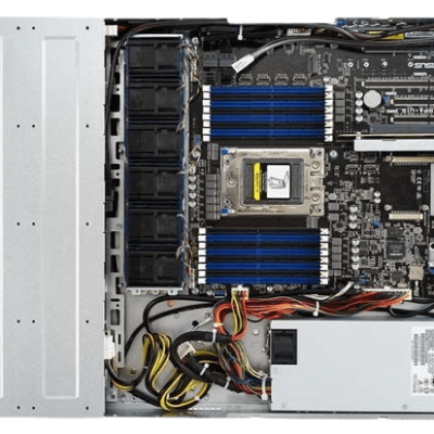 High-performance server motherboard with RAM modules and power supply, ideal for data centers and enterprise applications in South Africa.