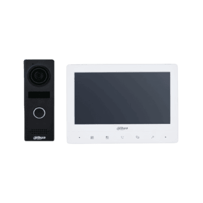 Dahua video intercom system with camera and monitor, security communication device, smart home security, affordable intercom solution for home and business.