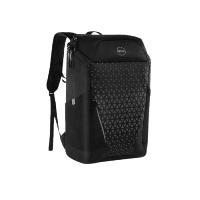 Durable black Dell laptop backpack with multiple compartments, padded straps, and sleek design for students and professionals. Perfect for tech gear storage and daily commuting.