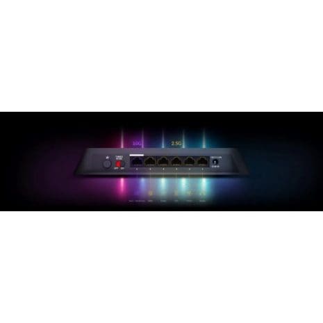 High-speed Wi-Fi router with dual-band 2.4GHz and 5GHz connectivity, offering fast and reliable internet for seamless online experiences and smart home integration.